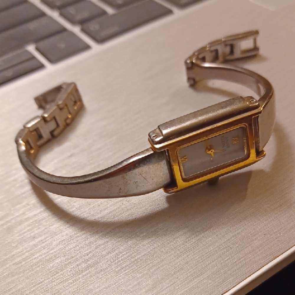 Anne Klein II Vintage Gold and Silver Toned Roman Numeral Womens Watch
